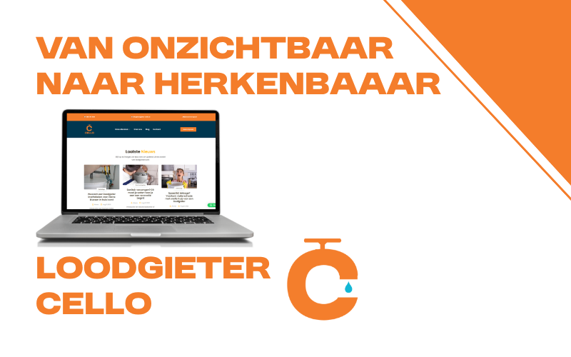 Loodgieter Cello brand and website case by SalesFision